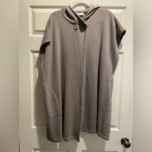 Bryn Walker hooded vest.   Taupe color.  Large